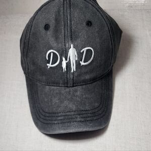 Gray Dad Embroidered Cap